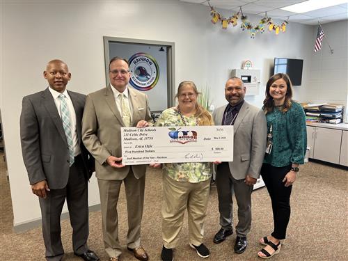 Rainbow SMOTY Erice Ogle with prize patrol
